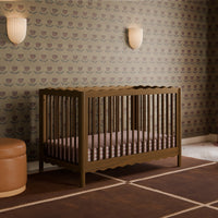 M27901NL,Swell 4-in-1 Convertible Crib w/Toddler Conversion Kit in Natural Walnut