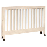 M6601NX,Maki Full-Size Folding Crib w/Toddler Bed Conversion Kit in Washed Natural