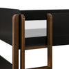 M18494BNL,TipToe Bunk Bed in Black and Natural Walnut