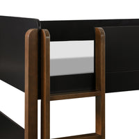 M18494BNL,TipToe Bunk Bed in Black and Natural Walnut