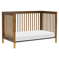 M12901NLGLD,Gelato 4-in-1 Convertible Crib w/Toddler Conversion Kit in Natural Walnut Gold Ft