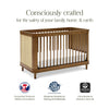 M23701NLBC,Marin with Cane 3-in-1 Convertible Crib in Natural Walnut and Blonde Cane
