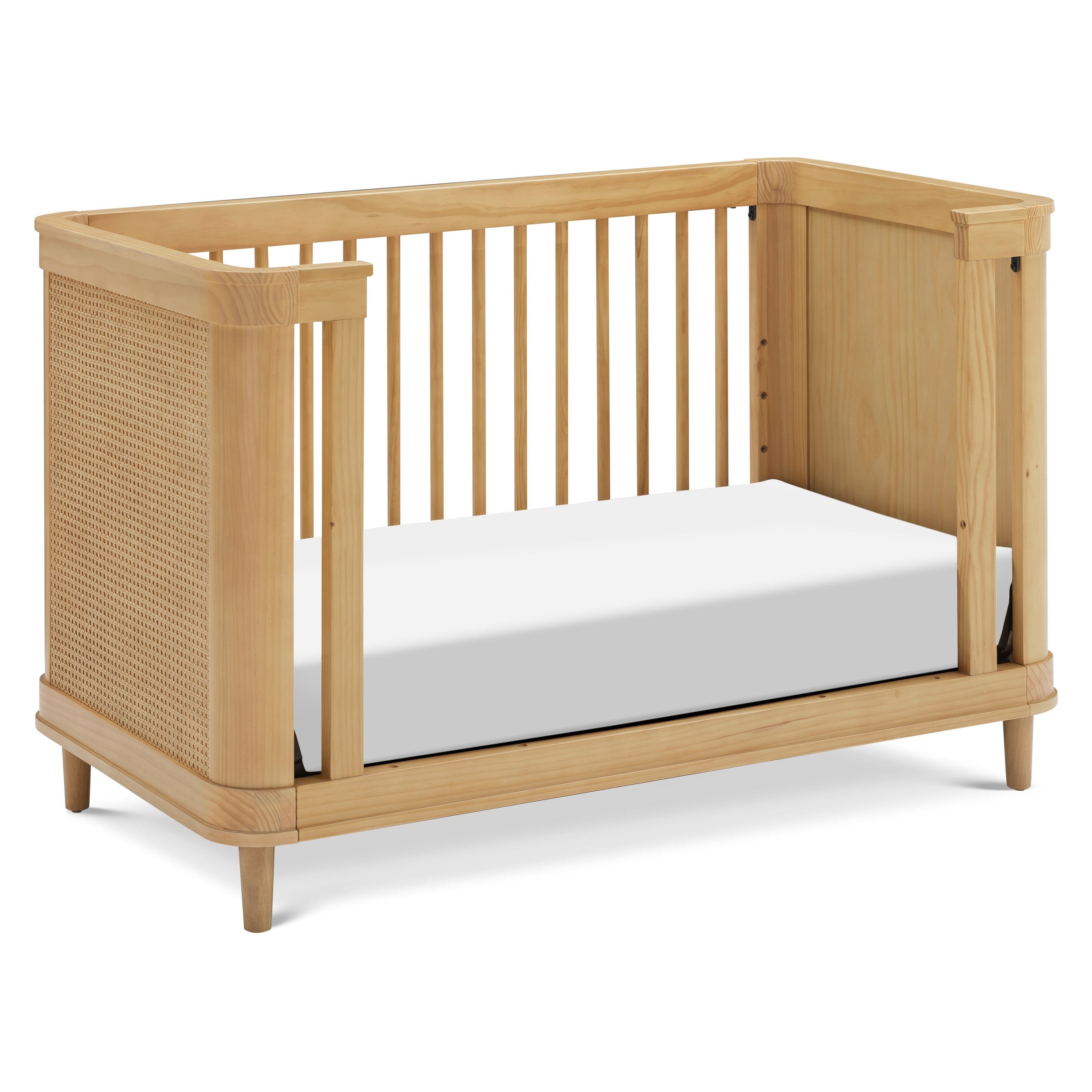 M23701HYHC,Marin with Cane 3-in-1 Convertible Crib in Honey and Honey Cane