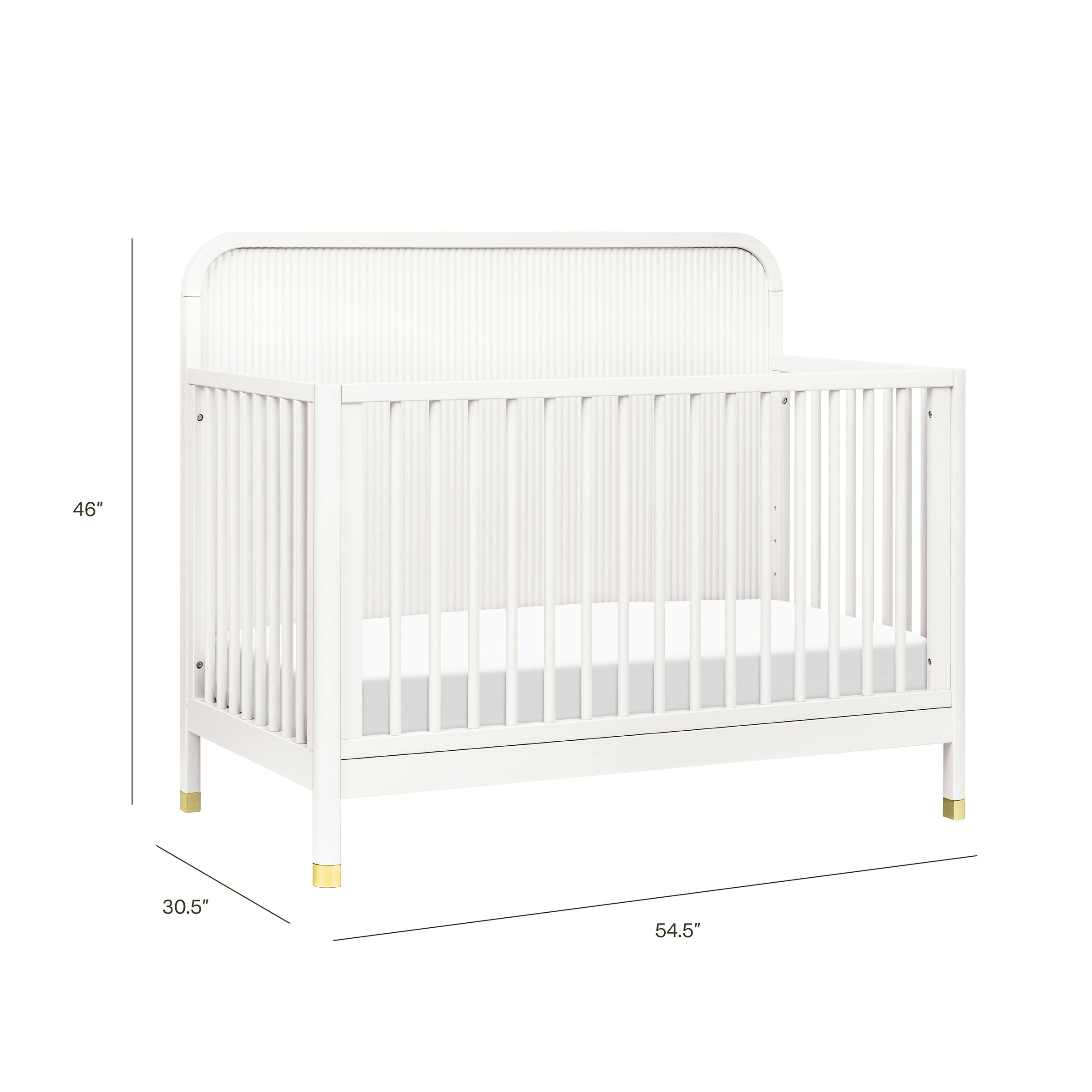 M26701RW,Brimsley Tambour 4-in-1 Convertible Crib in Warm White