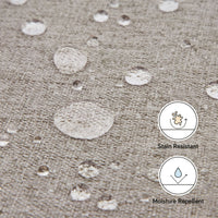 M22885PGEWLB,Naka Storage Ottoman in Performance Grey Eco-Weave w/ Light Wood Base