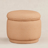 M22985CVC,Enoki Storage Ottoman in Canyon Velvet Checker