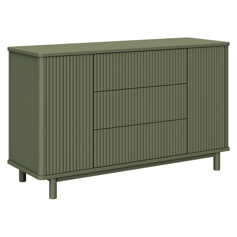M29816OL,Pogo Tambour Assembled Dresser in Olive