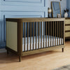 M23701NLBC,Marin with Cane 3-in-1 Convertible Crib in Natural Walnut and Blonde Cane
