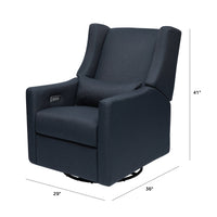 M11288PVET,Kiwi Glider Recliner w/ Electronic Control and USB in Performance Navy Eco-Twill