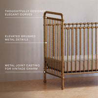 M15501VG,Abigail 3-in-1 Convertible Crib in Vintage Gold