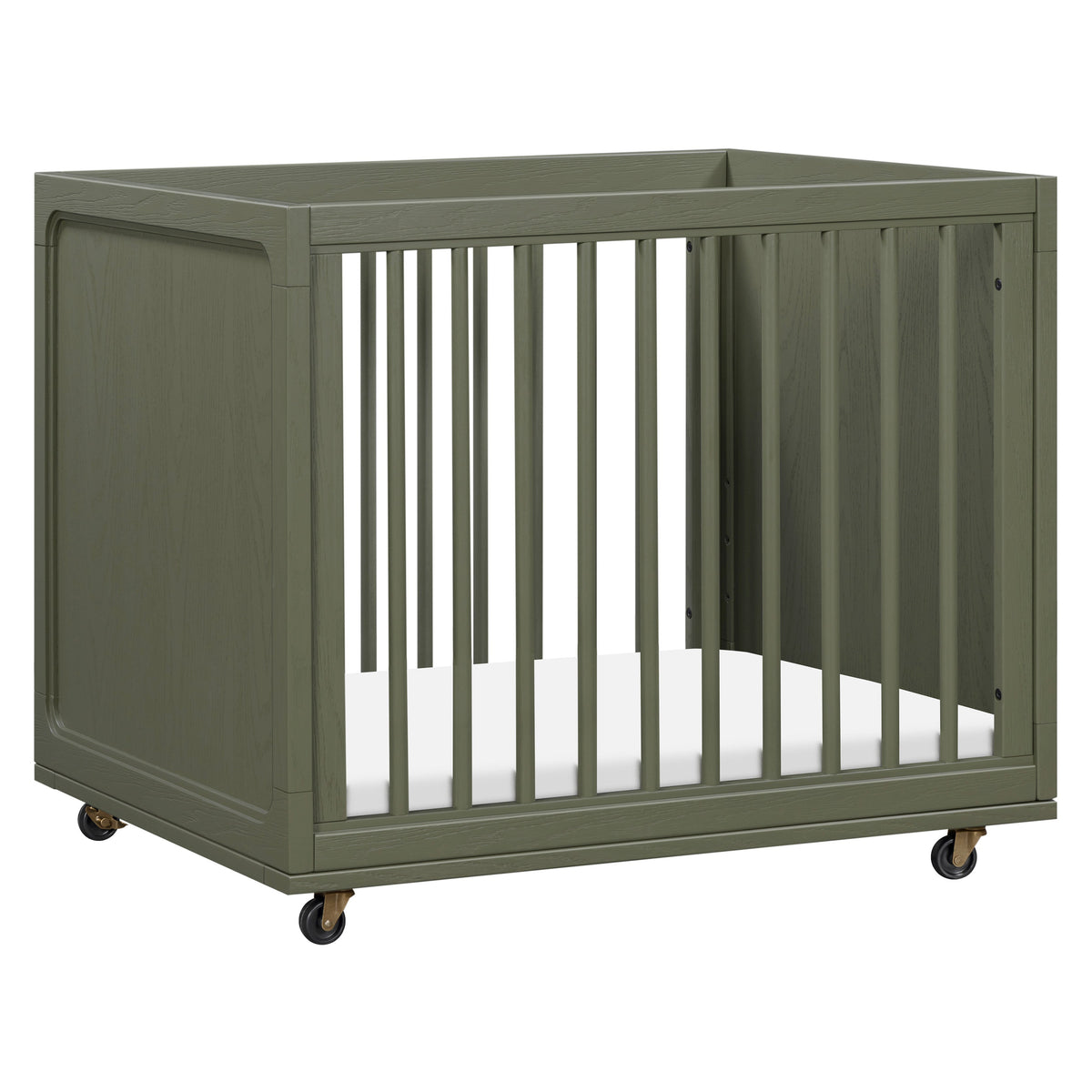 M33380AE,Nate Berkus x Babyletto Astre All-Stages Crib w/Bassinet & Toddler Bed Kits in Archival Elm
