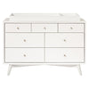 M15916RW,Palma 7-Drawer Double Dresser  Assembled in Warm White