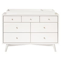 M15916RW,Palma 7-Drawer Double Dresser  Assembled in Warm White