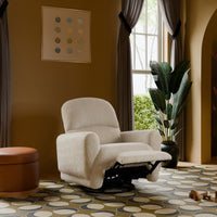 M30087AT,Rainbow Recliner and Swivel Glider in Almond Teddy Loop