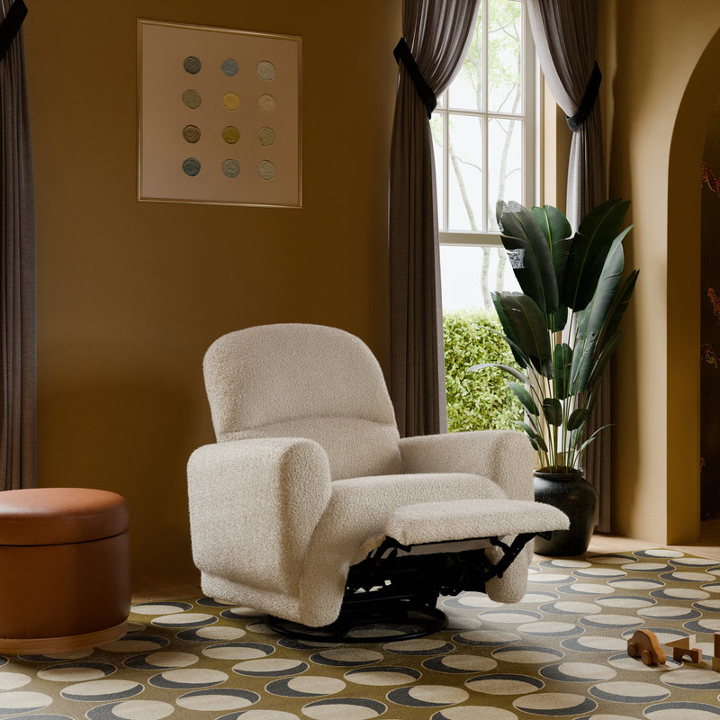 M30087AT,Rainbow Recliner and Swivel Glider in Almond Teddy Loop