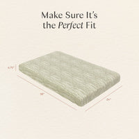 T34336JS,Nate Berkus x Babyletto Mini Crib Sheet in Juniper Stripe