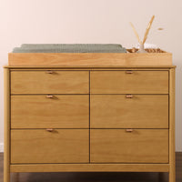 T29737MCA,Matcha Quilted Muslin Changing Pad Cover in GOTS Certified Organic Cotton