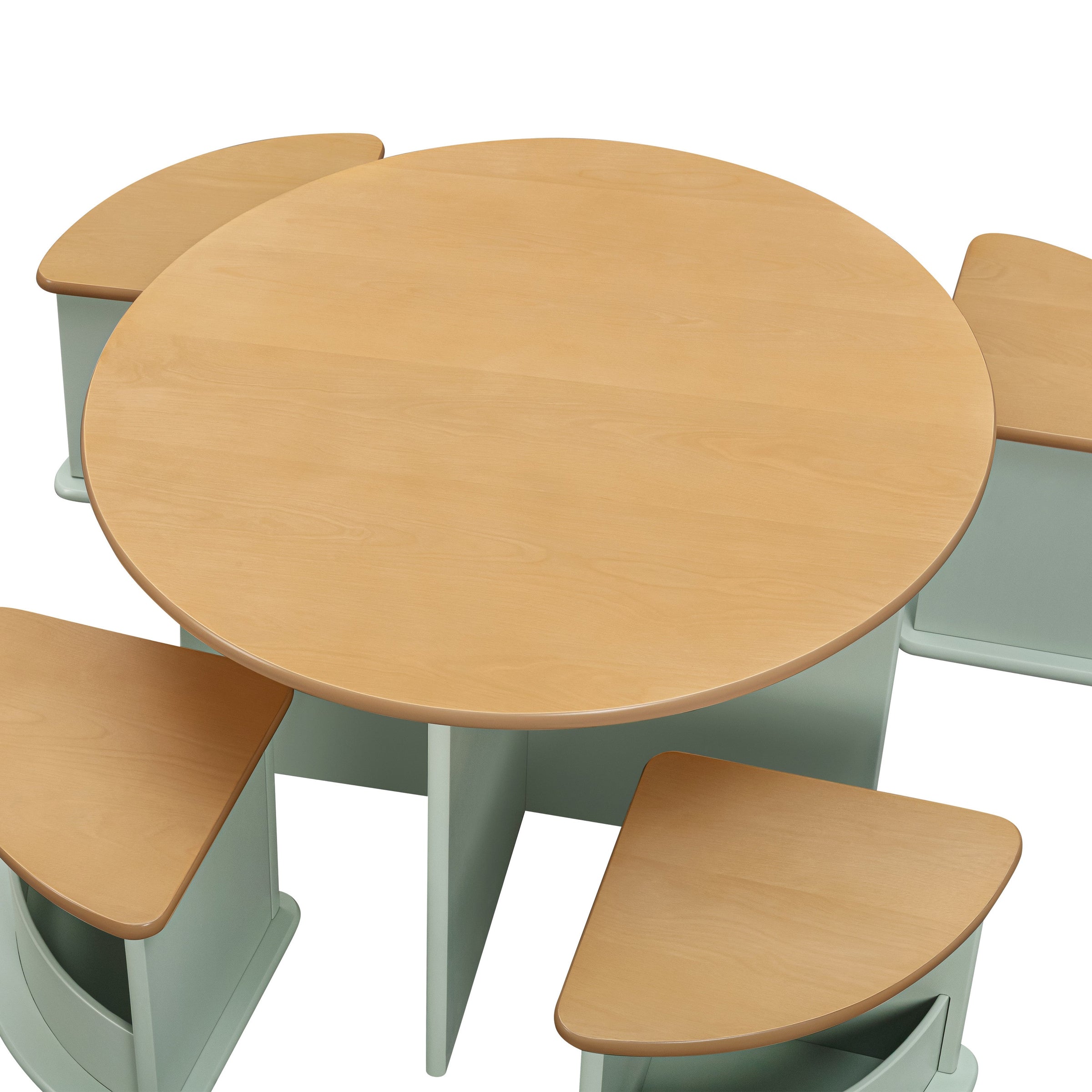 M31720LSHY,Nessa Nesting Play Table in Light Sage and Honey