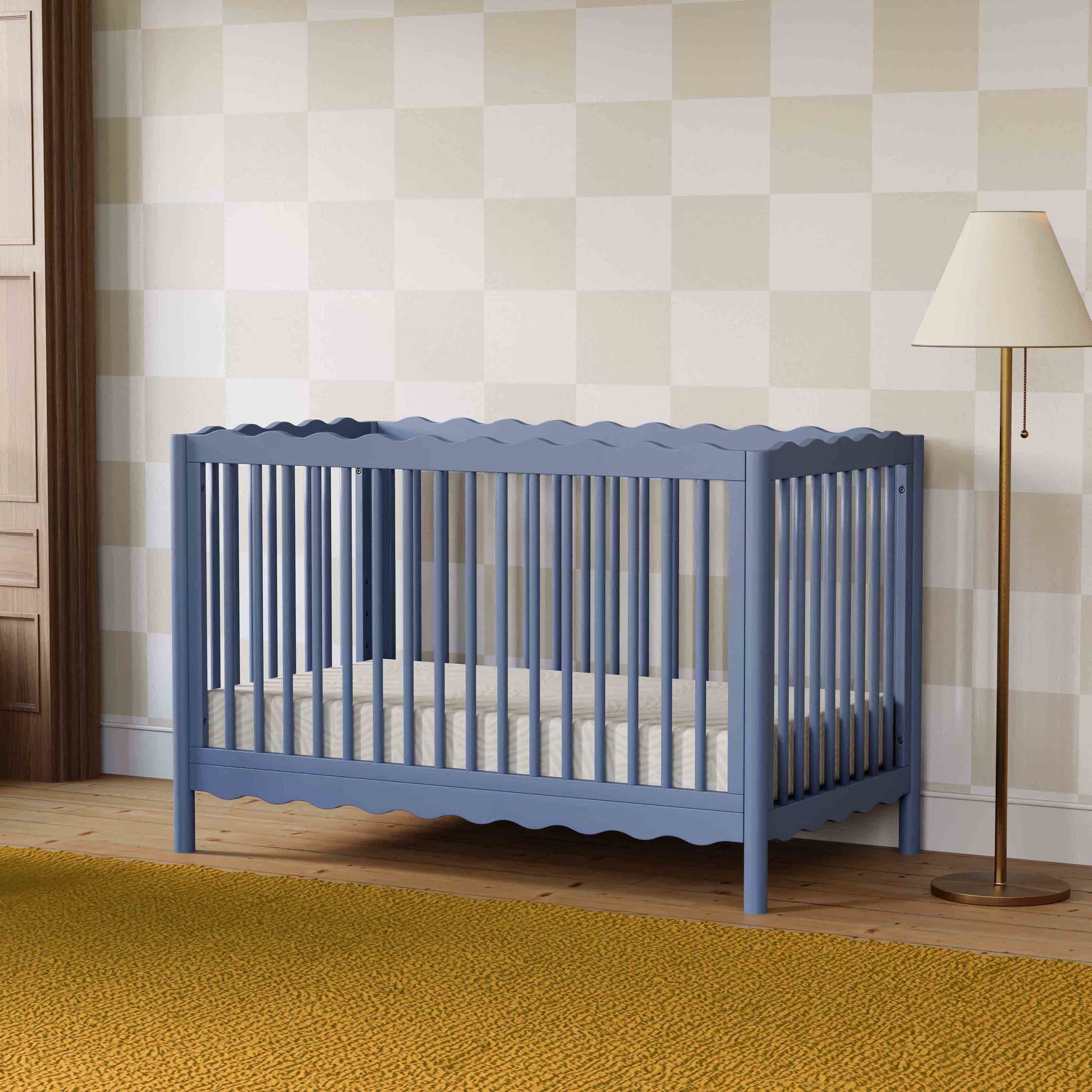 M27901CVB,Swell 4-in-1 Convertible Crib w/Toddler Conversion Kit in Cove Blue
