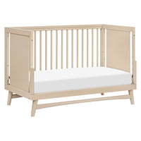 M15401TPE,Peggy Mid-Century 3-in-1 Convertible Crib w/Toddler Bed Conversion Kit in Taupe
