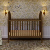 M31401NL,Alouette 3-in-1 Convertible Spindle Crib in Natural Walnut