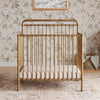 M15398VG,Winston 4-in-1 Convertible Mini Crib in Vintage Gold
