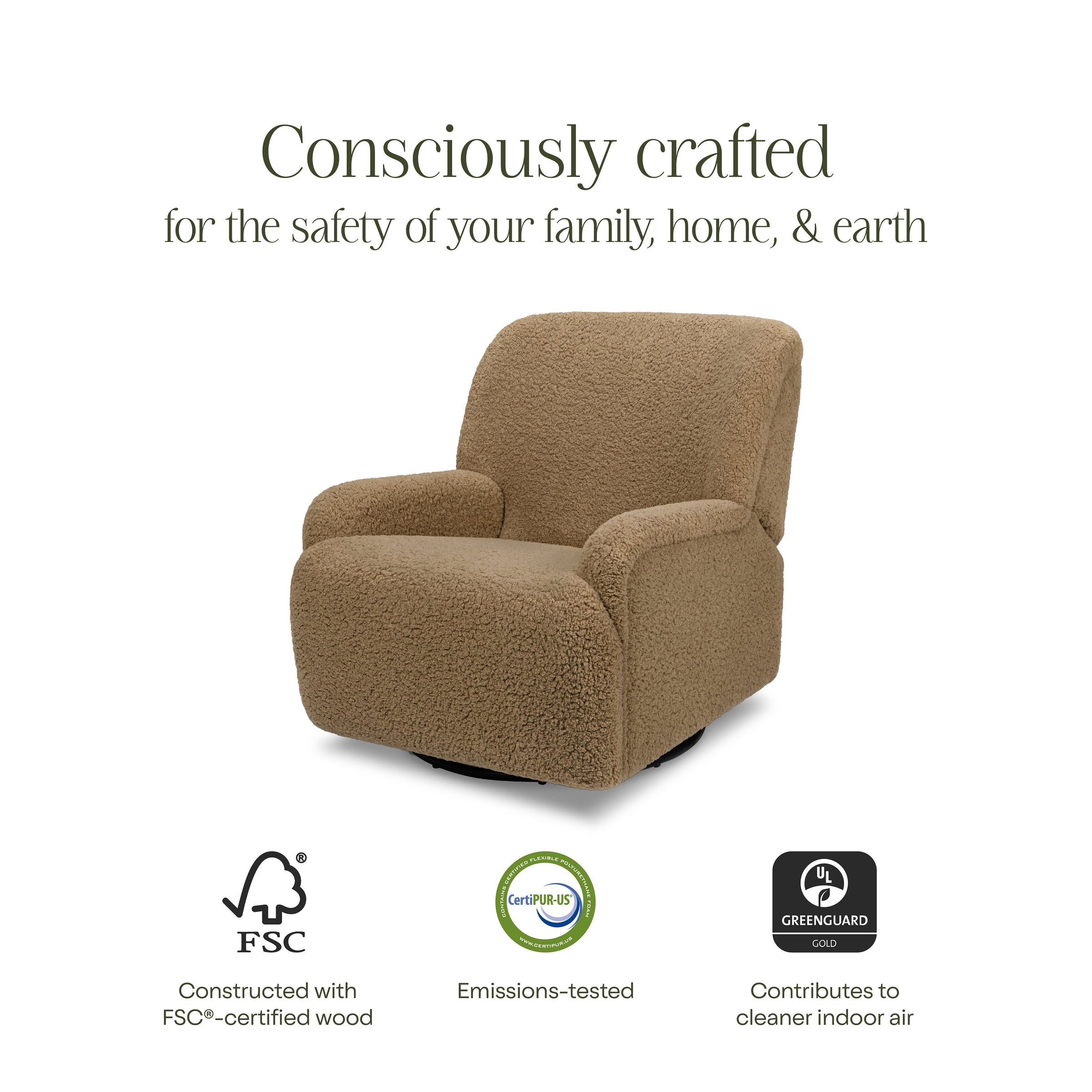 M27687CTS,Winslow Extra Wide Recliner and Swivel Glider in Cortado Shearling