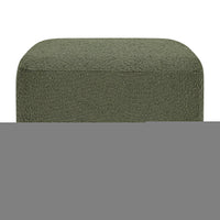M26385OBLB,Kiwi Gliding Ottoman in Olive Boucle w/ Light Wood Base