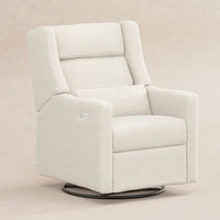 M11286PWB,Kiwi Plus Power Glider Recliner w/ Power Headrest in Performance Ivory Boucle