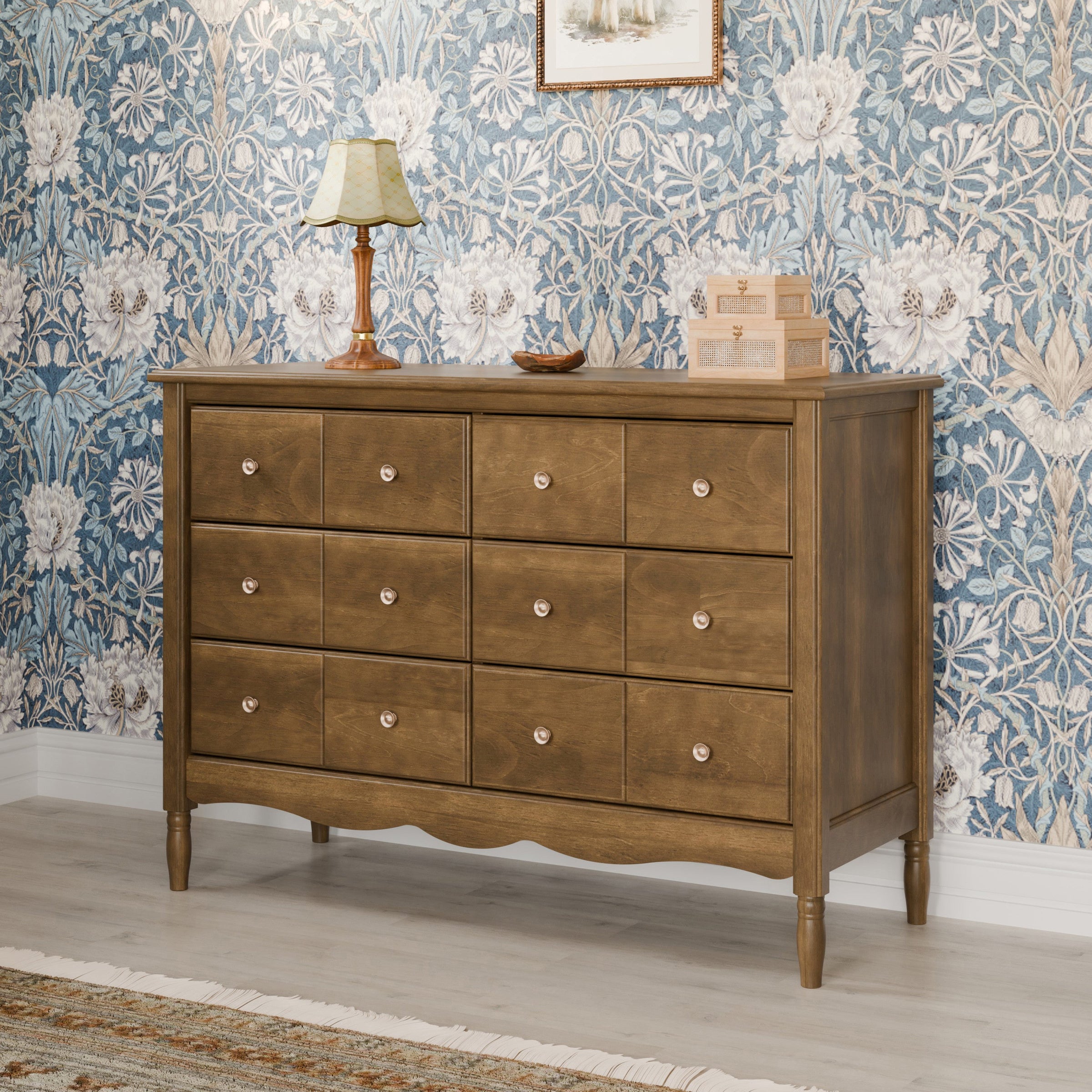 M7116NL,Liberty 6-Drawer Assembled Dresser in Natural Walnut