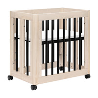 M23401NXB,Yuzu 8-in-1 Convertible Crib w/All-Stages Conversion in Washed Natural/Black