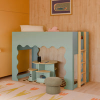 M31720LSHY,Nessa Nesting Play Table in Light Sage and Honey