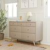 M15916TPE,Palma 7-Drawer Double Dresser  Assembled in Taupe