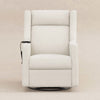 M11283PWB,Kiwi Deluxe Power Glider Recliner w/Heat&Massage in Performance Ivory Boucle