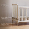 M7101RW,Liberty 3-in-1 Convertible Spindle Crib w/Toddler Bed Conversion Kit in Warm White