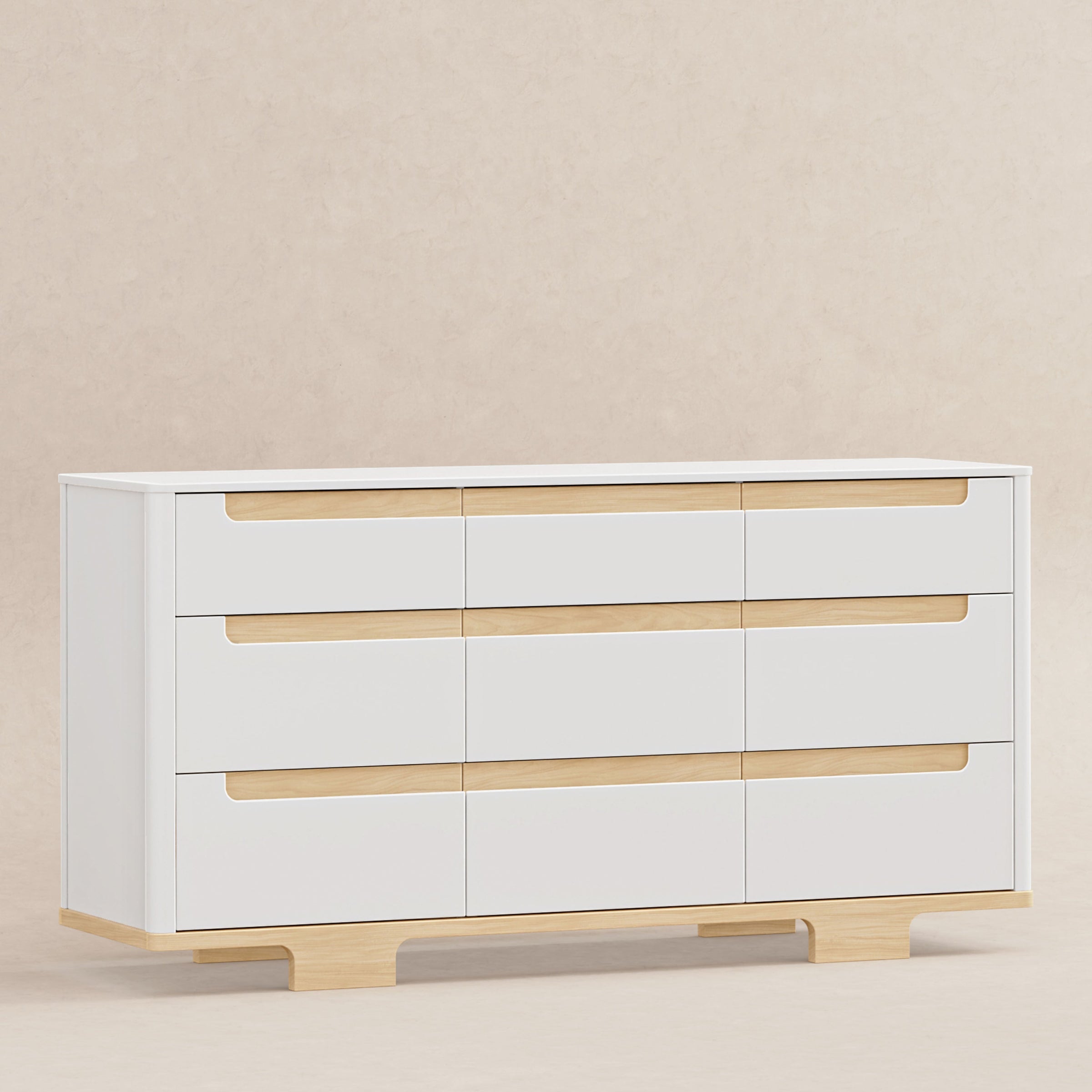 M23428WN,Yuzu 9-Drawer Dresser  Assembled in White/Natural
