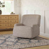 M27687EGS,Winslow Extra Wide Recliner and Swivel Glider in Earl Grey Shearling