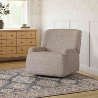 M27687EGS,Winslow Extra Wide Recliner and Swivel Glider in Earl Grey Shearling