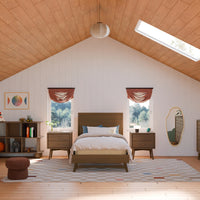 M15969NL,Palma Twin Bed in Natural Walnut