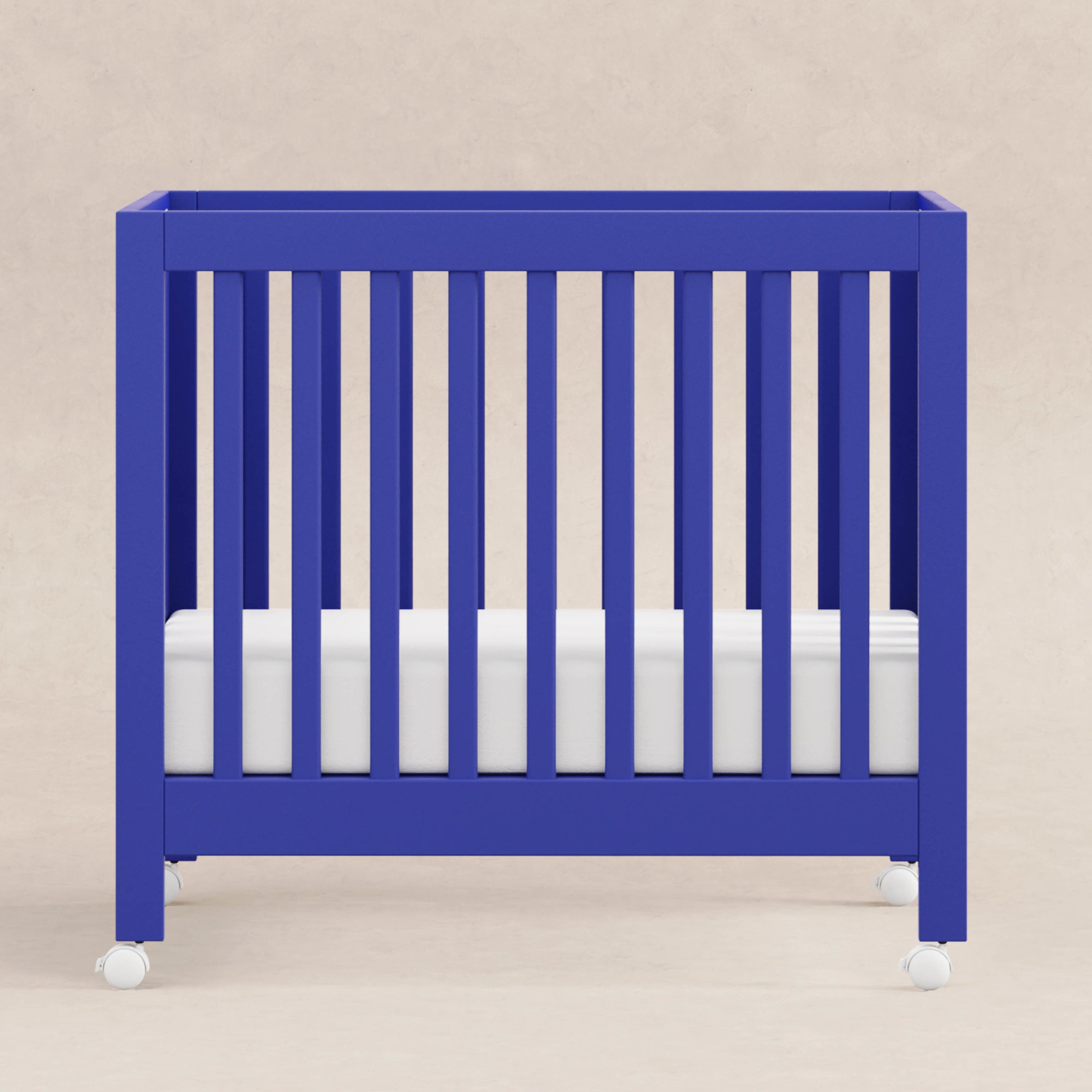 M6698CBT,Origami Mini Crib in Cobalt