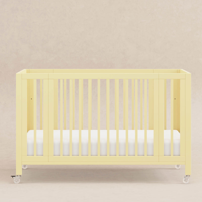 M30880PY,Rolli 9-in-1 Convertible All-Stages?? Crib w/ Bassinet & Toddler Bed Kits in Pale Yellow