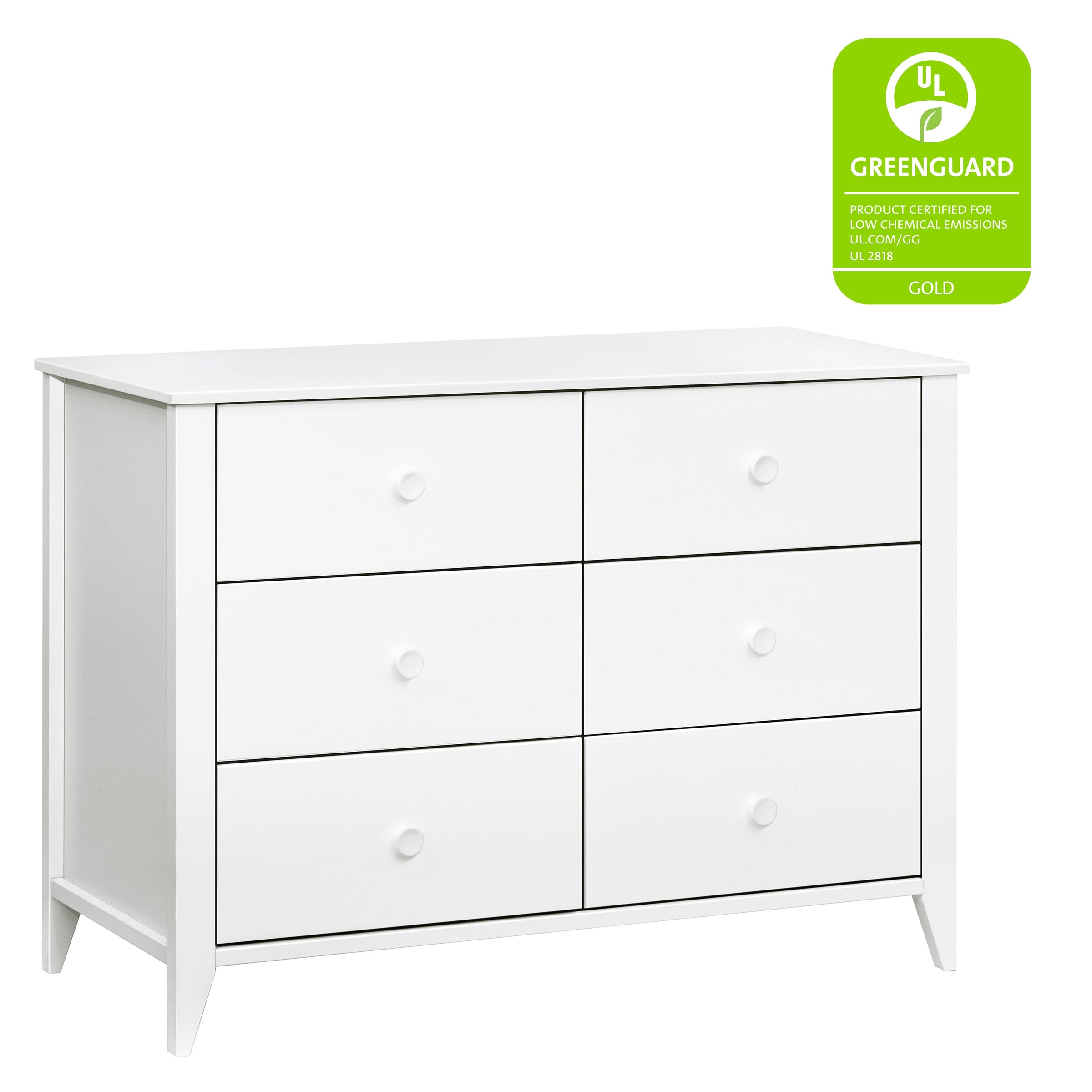 M10326W,Sprout 6-Drawer Double Dresser in White