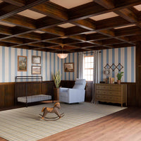 M17183PCET,Willa Deluxe Power Glider Recliner w/Heat&Massage in Performance Blue Chambray Eco-Twill