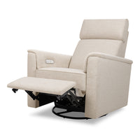 M17186PBEW,Willa Plus Power Glider Recliner w/ Power Headrest in Performance Beach Eco-Weave