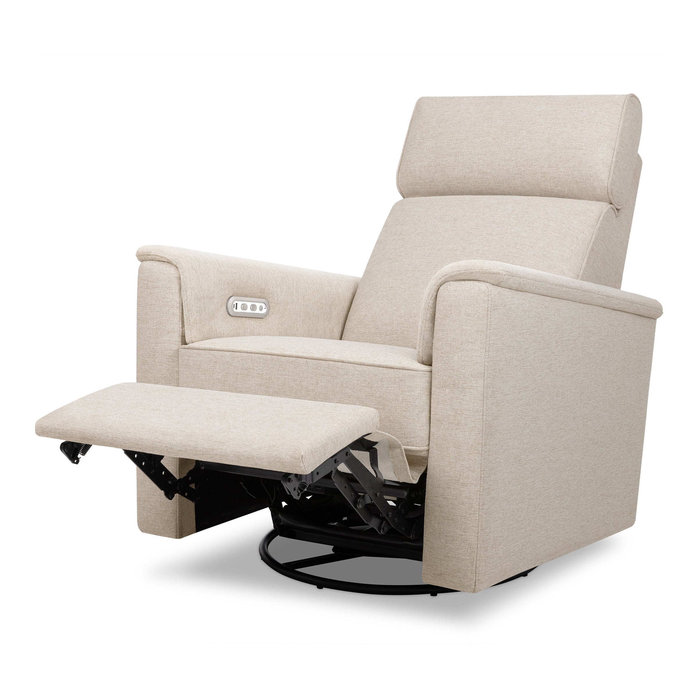 M17186PBEW,Willa Plus Power Glider Recliner w/ Power Headrest in Performance Beach Eco-Weave