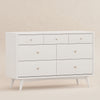 M15916RW,Palma 7-Drawer Double Dresser  Assembled in Warm White