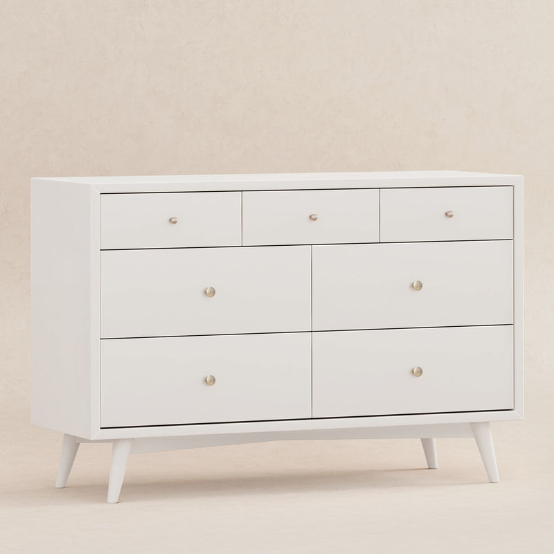 M15916RW,Palma 7-Drawer Double Dresser  Assembled in Warm White