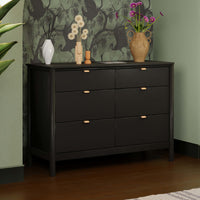 M25616B,Bondi 6-Drawer Assembled Dresser in Black