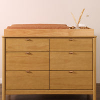 T29537BTS,Burnt Sienna Quilted Muslin Changing Pad Cover in GOTS Certified Organic Cotton