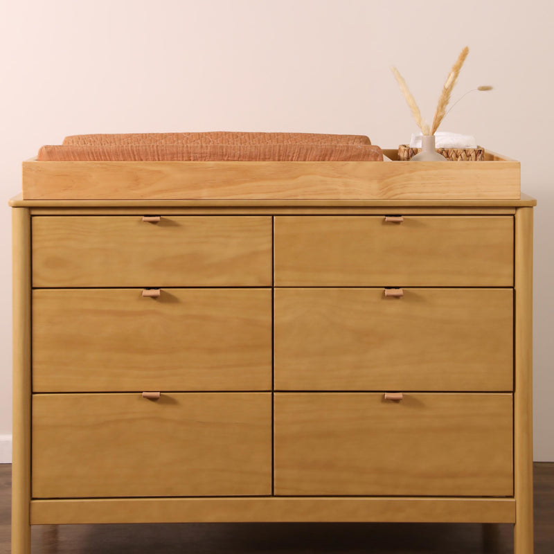 T29537BTS,Burnt Sienna Quilted Muslin Changing Pad Cover in GOTS Certified Organic Cotton